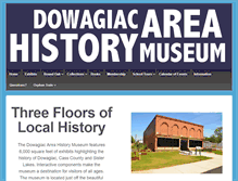 Tablet Screenshot of dowagiacmuseum.info